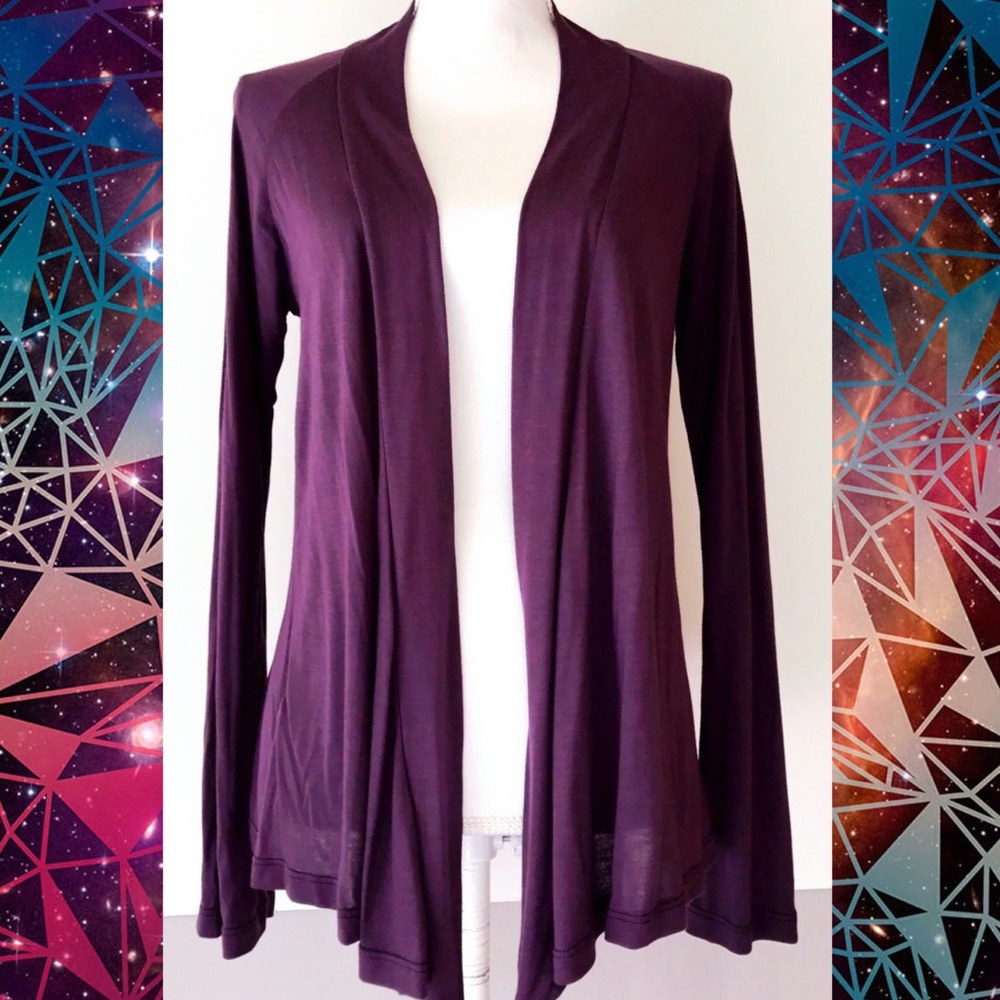 Olivia Moon Cardigan Open Front Thin Knit